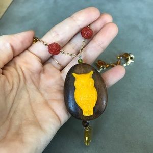 Adorable Fall Owl Tarina Tarantino Necklace